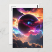 Farbiges Universum Postkarte (Vorne/Hinten)