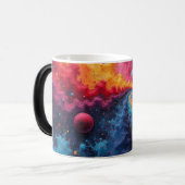 Farbiges Universum Verwandlungstasse (Vorderseite Links)