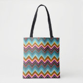 Farbiges V-Formmuster Tasche (Vorderseite)