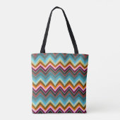 Farbiges V-Formmuster Tasche (Rückseite)