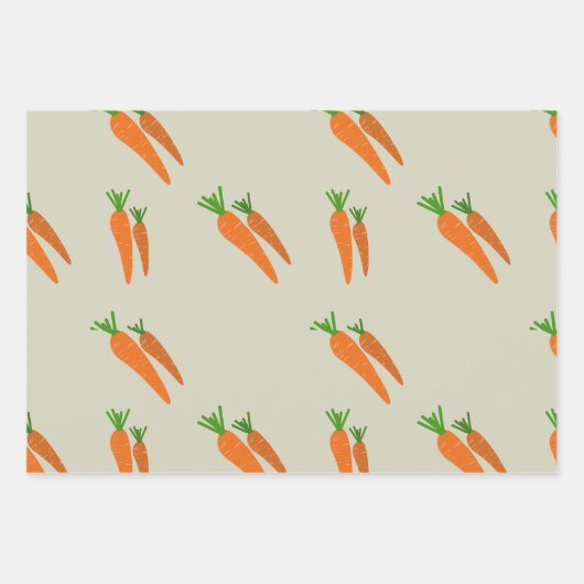 Farbiges Veggie Wrapping Paper Pack Geschenkpapier Set (Vorderseite)