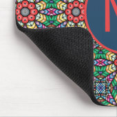 Farbiges Verziertes Kaleidoskop-Muster Mousepad (Ecke)