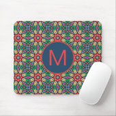 Farbiges Verziertes Kaleidoskop-Muster Mousepad (Mit Mouse)