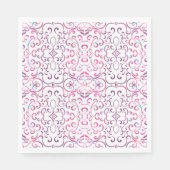 Farbiges Viktorianisches Muster Serviette (Vorderseite)