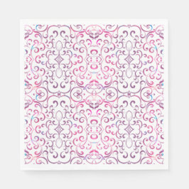 Farbiges Viktorianisches Muster Serviette