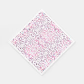 Farbiges Viktorianisches Muster Serviette (Ecke)