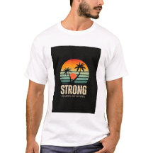 farbiges Vintage-Sonnenuntergangs-T-Shirt mit Aufd