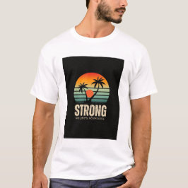 farbiges Vintage-Sonnenuntergangs-T-Shirt mit Aufd T-Shirt