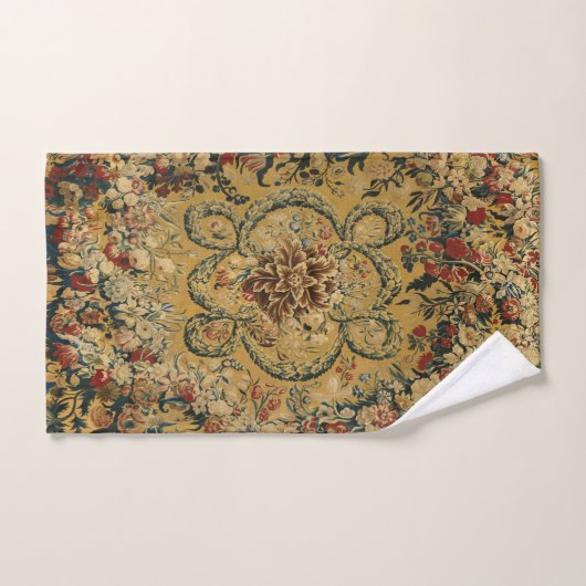 Farbiges Vintages Blumenmuster Badhandtuch Set (Handtuch)