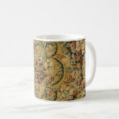 Farbiges Vintages Blumenmuster Kaffeetasse (VorderseiteRechts)