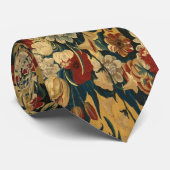 Farbiges Vintages Blumenmuster Krawatte (Gerollt)
