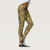 Farbiges Vintages Blumenmuster Leggings (Rechts)