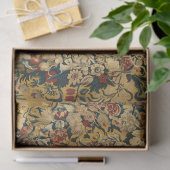 Farbiges Vintages Blumenmuster Seidenpapier (Geschenk)