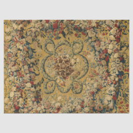 Farbiges Vintages Blumenmuster Seidenpapier