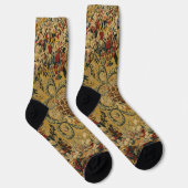 Farbiges Vintages Blumenmuster Socken (Rechts)