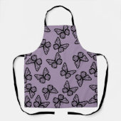 farbiges Vintages Butterfly-Illustrationsmuster Schürze (Vorderseite)