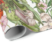 Farbiges Vintages, florales Muster Geschenkpapier (Rolleneckpunkt)