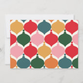 Farbiges Vintages Foto mit fröhlichen Chritsmas Ankündigung (Rückseite)