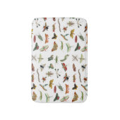 Farbiges Vintages Insektenbild Badematte (Vorderseite Vertikal)