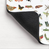 Farbiges Vintages Insektenbild Mousepad (Ecke)