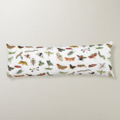 Farbiges Vintages Insektenbild Seitenschläferkissen (Rückseite)