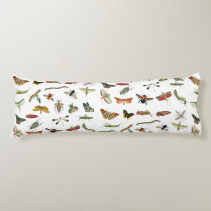 Farbiges Vintages Insektenbild Seitenschläferkissen