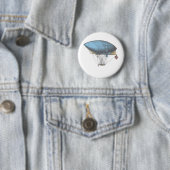 Farbiges Vintages Luftschiff Button (Beispiel)