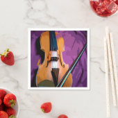 Farbiges Vintages Set von Servietten - Viola (Beispiel)