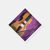 Farbiges Vintages Set von Servietten - Viola (Ecke)