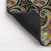 Farbiges Vintages Verziertes Paisley Design Mousepad (Ecke)