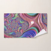 Farbiges Vortex Abstraktes Trippy Spiral-Fraktal Badhandtuch Set (Handtuch)