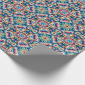 Farbiges Vortex-Fliesenmuster Geschenkpapier (Ecke)