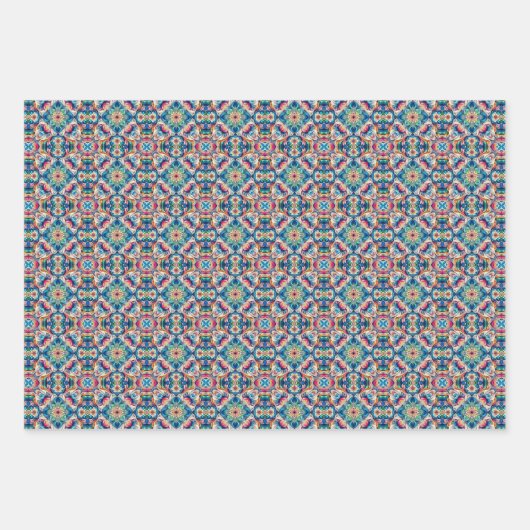 Farbiges Vortex-Fliesenmuster Geschenkpapier Set (Vorderseite 3)