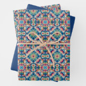 Farbiges Vortex-Fliesenmuster Geschenkpapier Set (Beispiel)