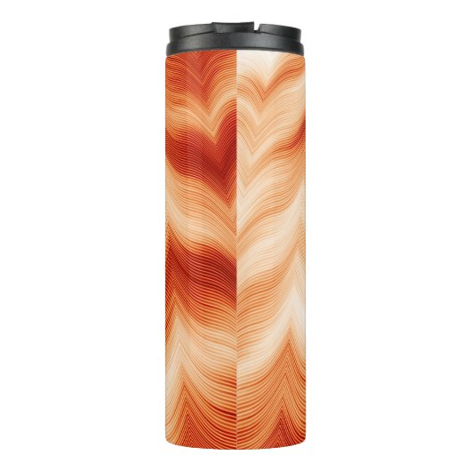 Farbiges waagerechtes Muster Thermosbecher (Rückseite)