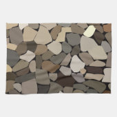 Farbiges Wandsteine-Muster Geschirrtuch (Horizontal)