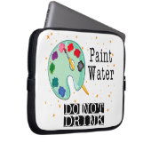Farbiges Wasser nicht trinken Laptopschutzhülle (Vorne Rechts)