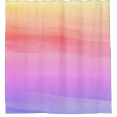 Farbiges Wasserfarbendesign Duschvorhang (Vorderseite)