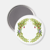 Farbiges Wasserfarbmuster der Beeren-Mäusekmatte c Magnet (Vorderseite/Rückseite)