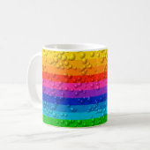 Farbiges Wassertropfrad Kaffeetasse (Vorderseite Links)