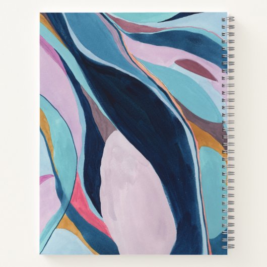 Farbiges Watercolor-Farbblock-Kunstbuch Notizblock (Rückseite)