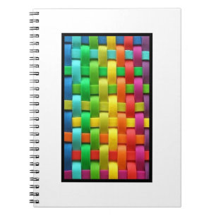 Farbiges Weave Foto Notebook Notizblock