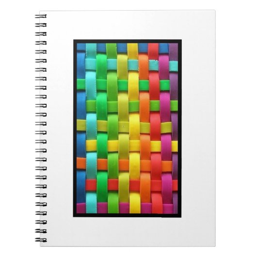 Farbiges Weave Foto Notebook Notizblock (Vorderseite)
