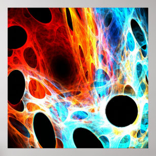 Farbiges Web - Poster