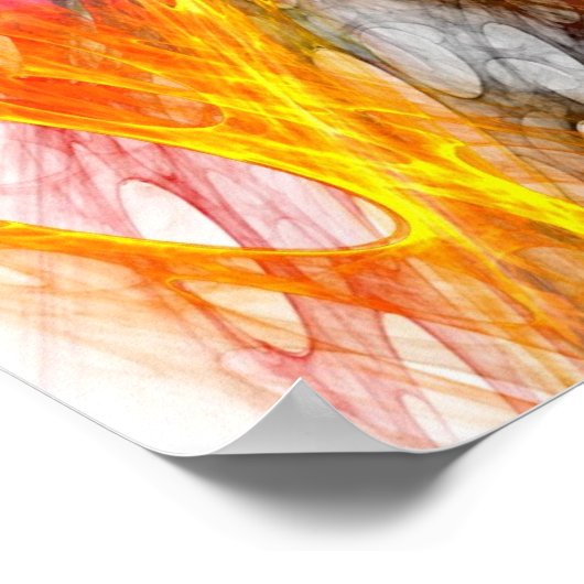 Farbiges Web - Poster (Ecke)