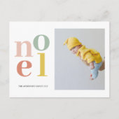 Farbiges Weihnachten und Foto | Happy Holidays Postkarte (Vorderseite)