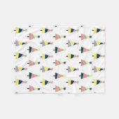 Farbiges Weihnachtsbaummuster Fleecedecke (Vorderseite (Horizontal))