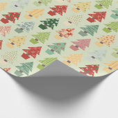 Farbiges Weihnachtsbaumwrapping Paper Geschenkpapier