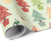 Farbiges Weihnachtsbaumwrapping Paper Geschenkpapier (Rolleneckpunkt)