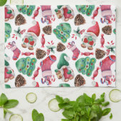 Farbiges Weihnachtsdesign Geschirrtuch (Gefaltet)